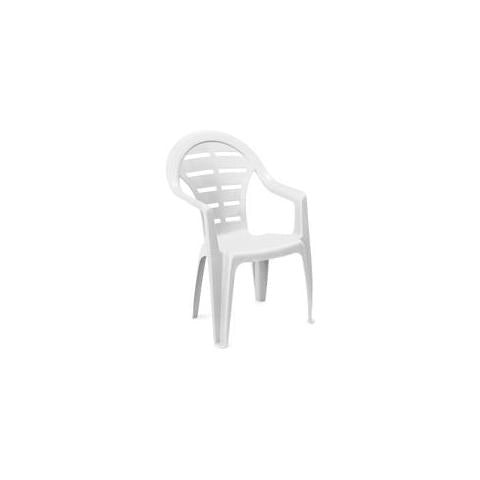 MAURY'S MOYO SEDIA IMPILABILE DA ESTERNO BIANCO 54 X 56 X H81 CM