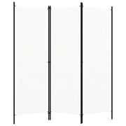 Paravento a 3 Pannelli-Divisorio Bianco 150x180 cm