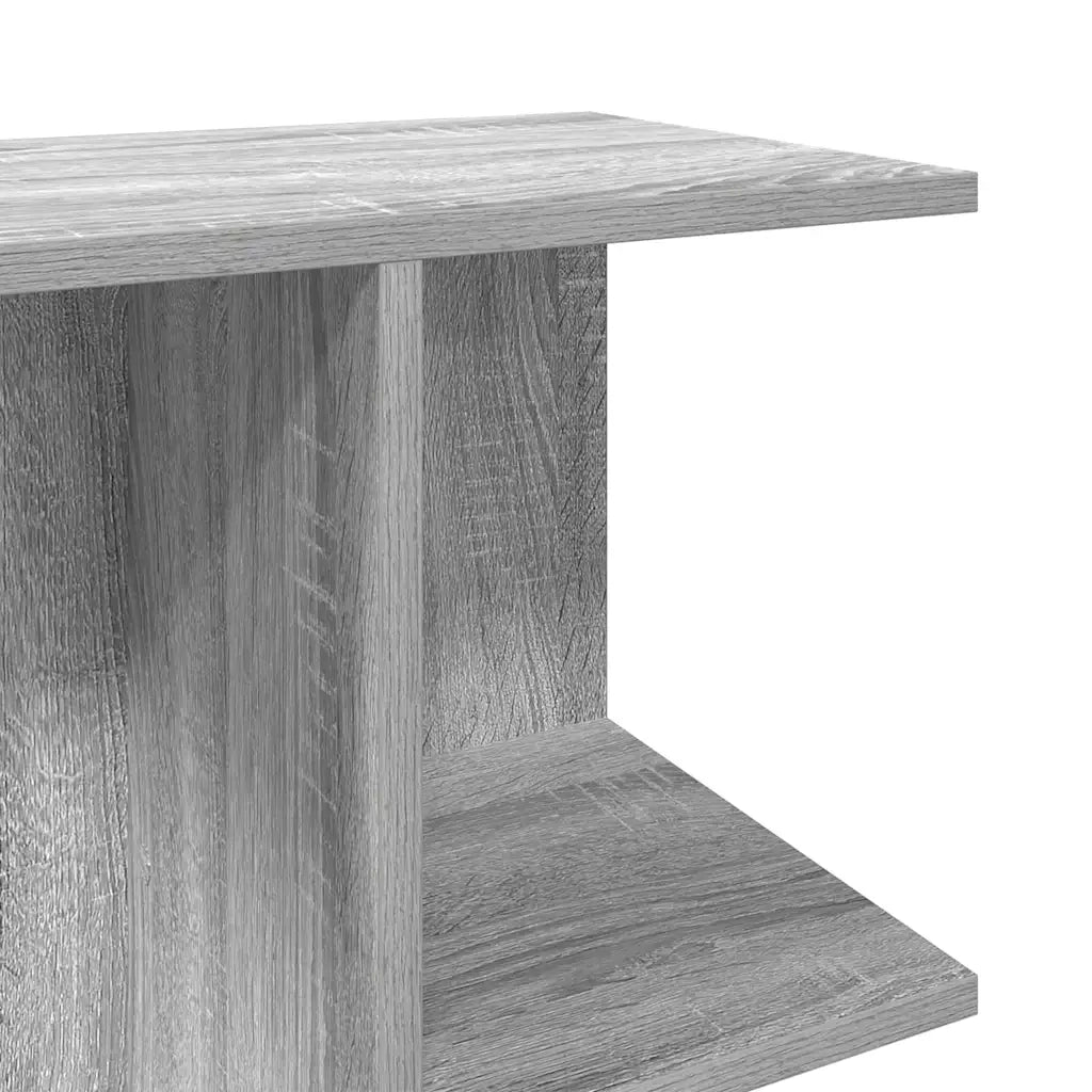 Comodini 2 pz-Set di 2 Tavolino da notte Grigio Sonoma 46,5x29x61 cm in Legno Multistrato