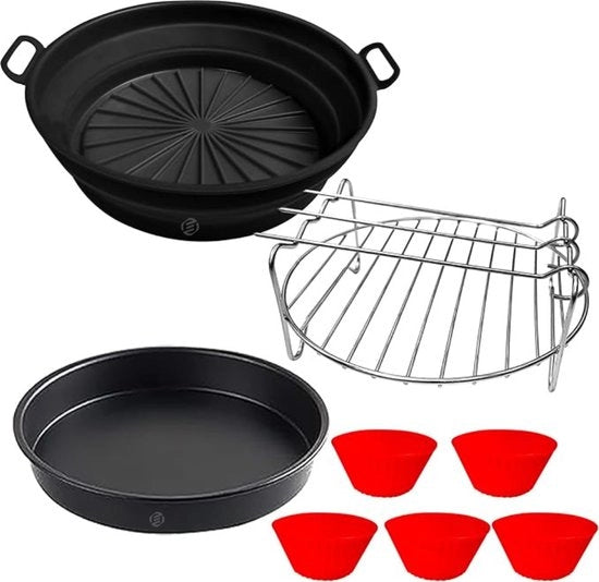 Accessori per Airfryer - Set di Accessori per Airfryer - Adatto per Frittelle ad Aria Calda