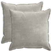 Federa 2 pz HOUTEN Grigio Chiaro 55 x 55 cm Tessuto Chenille 920455