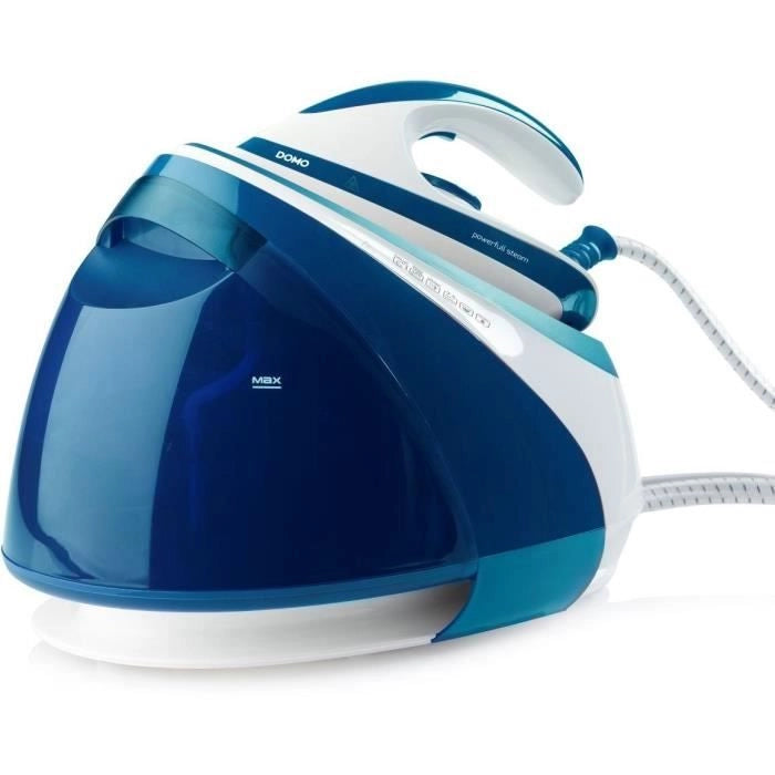 Domo do1022s ferro con generatore di vapore - 160 g/min - 7,5 bar - getto a vapore 450g - serbatoio dell'acqua da 1,8 litri - suola in ceramica