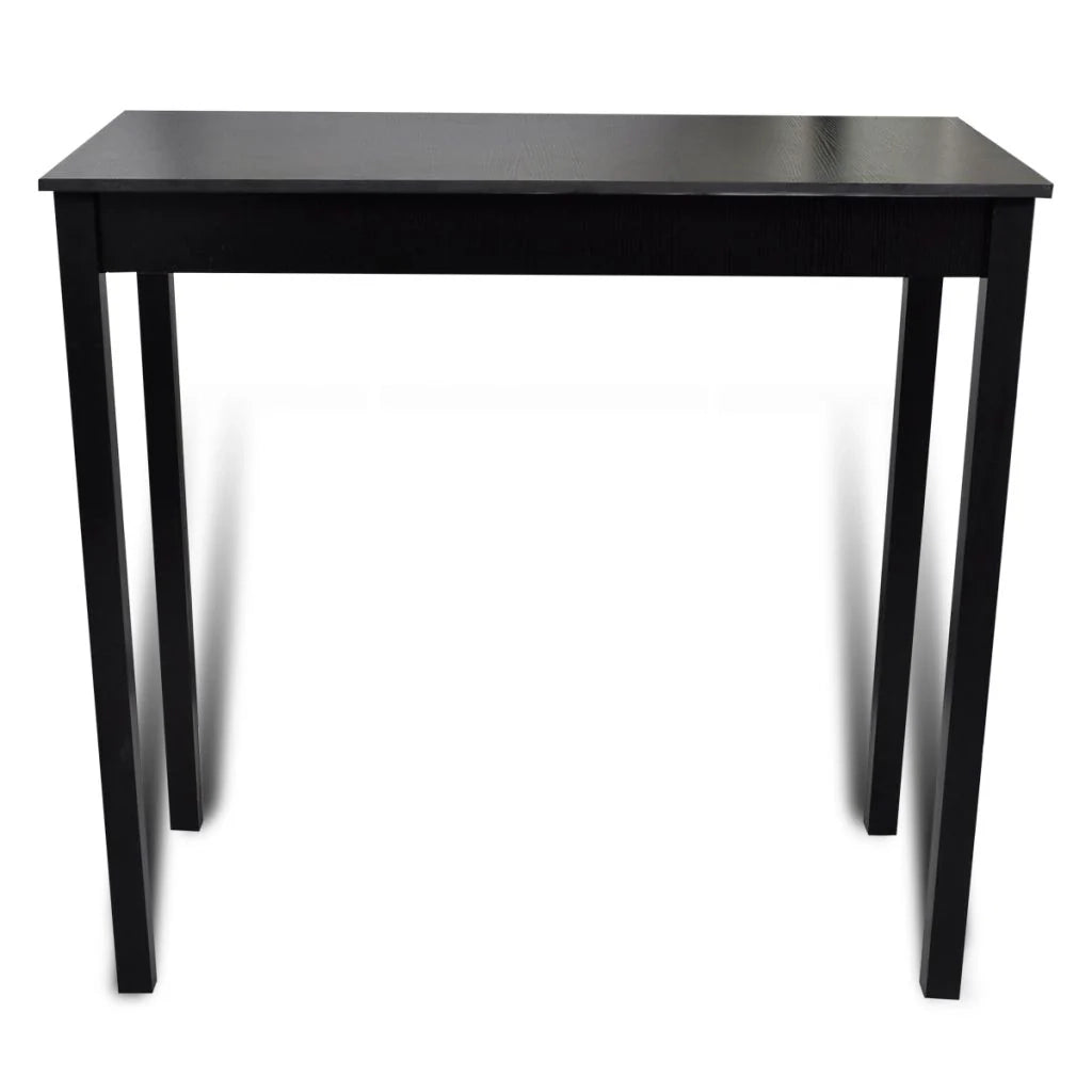 Tavolo alto stile bar/bistrot MDF nero 115 cm 0902115