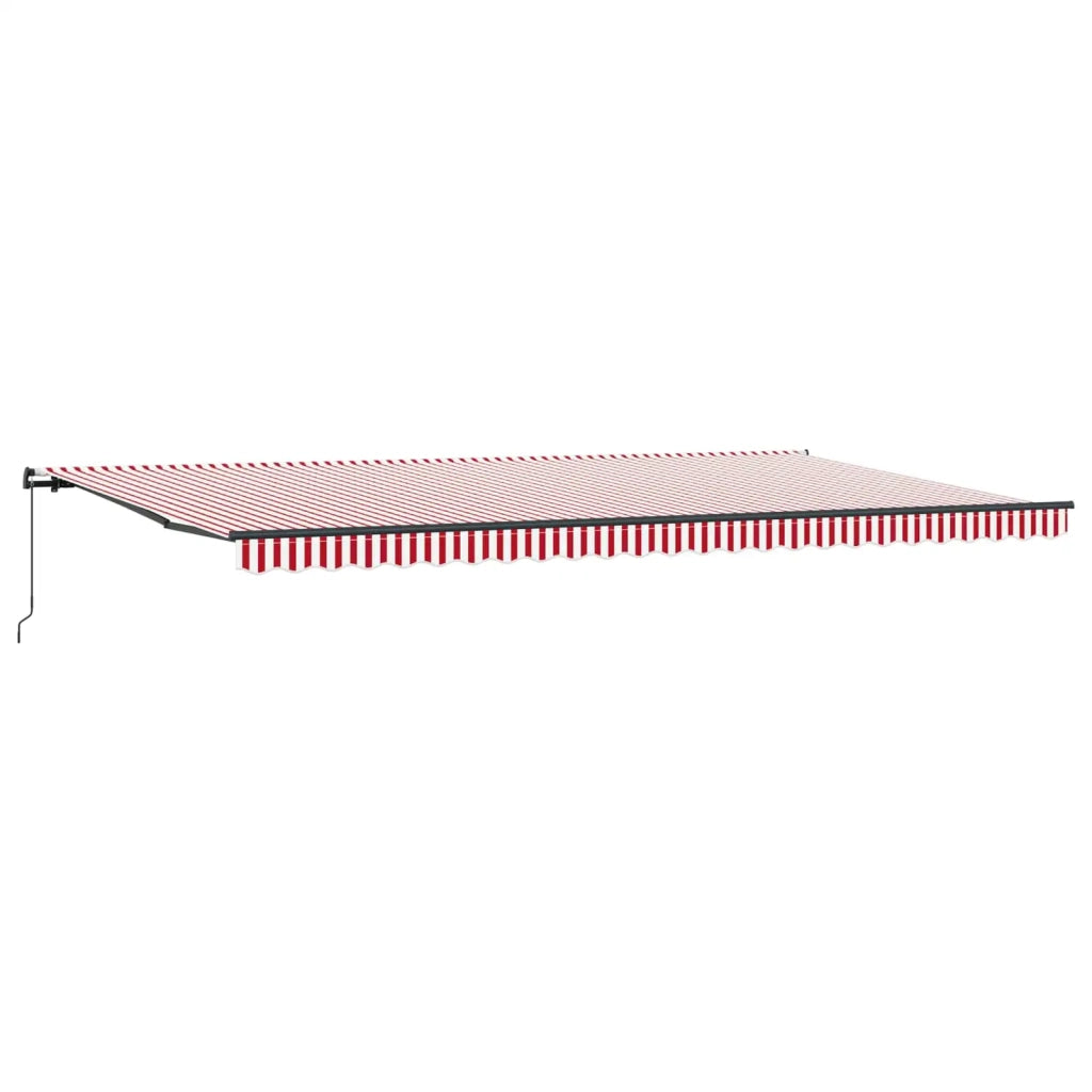 Tenda Retrattile Rosso e Bianco 600 × 350 cm 3331721