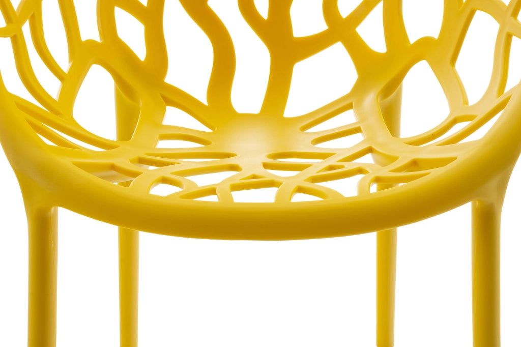 Set 4 sedie da giardino HOPE giallo