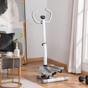 STEPPER Fitness con LCD 55 x 53 x 118-128 cm Bianco Grigio