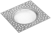 Pacco da 4 di griglie di scarico in acciaio inossidabile - scarico per doccia a forma quadrata - filtro universale anti- ostruzione per capelli - coperchio di setola - quadrato / esterno ≈78 mm interno ≈53 mm