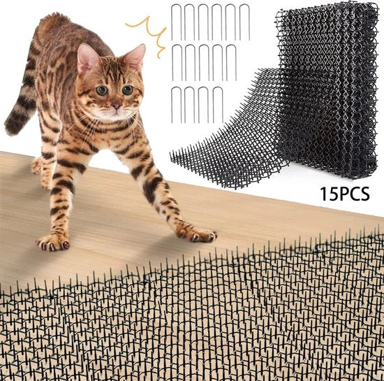 Stecchi per balcone - Repellenti per colombi - recinzioni e tetto / Difesa dagli uccelli - contro gatti \ difesa dagli animali - dispositivi di allontanamento uccelli_15 pezzi