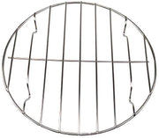 Grill rosto in acciaio inossidabile a 22 cm - ideale per BBQ-pizza e verdure. Resiste al lavaggio in lavastoviglie. Ottimo per carne e pesce.