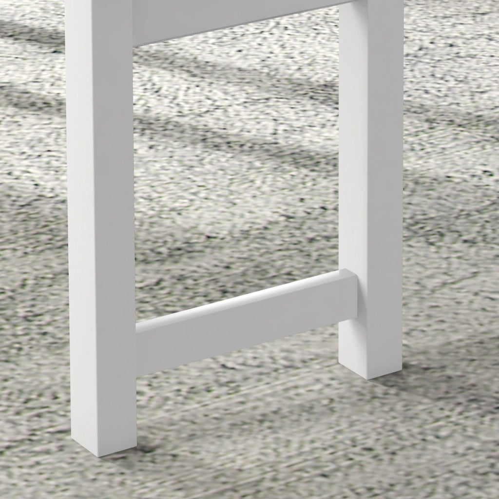 Set tavolo da pranzo 4 pezzi con panca e 2 sedie imbottite, design compatto in effetto lino