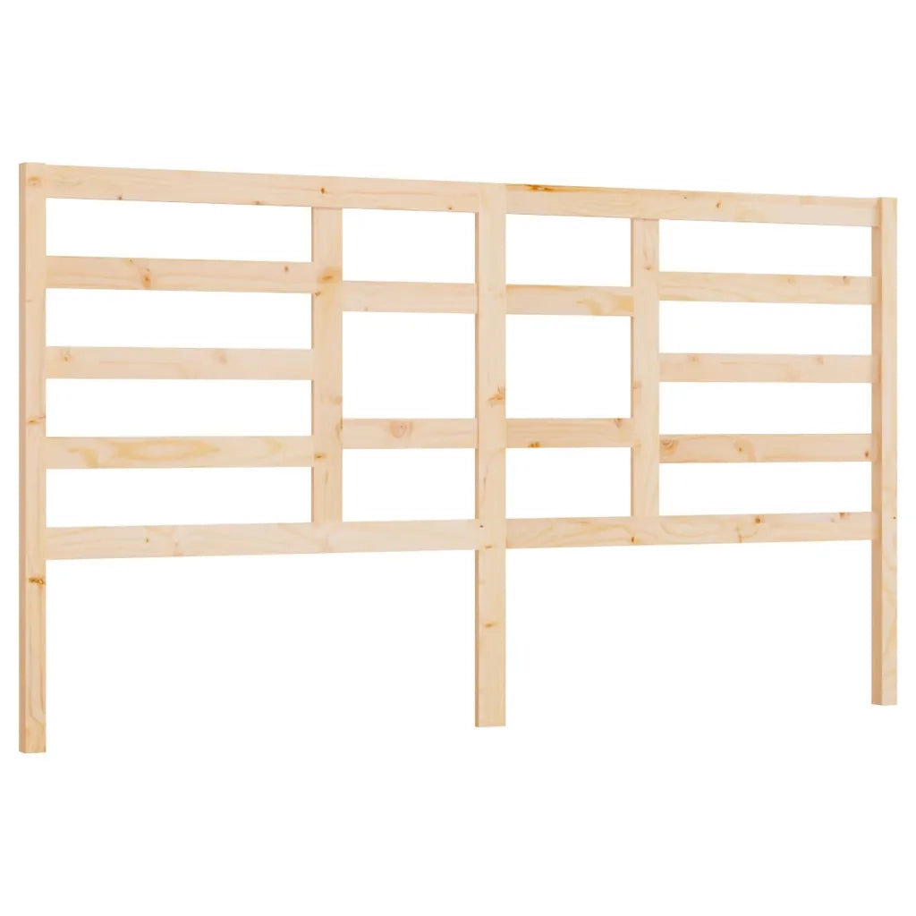 Testiera per Letto-Testata-Testiera Decorativa 206x4x104 cm in Legno Massello di Pino 247664