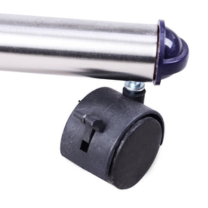 Stender Appendiabiti Larghezza e altezza regolabili con Ruote in Acciaio Inox 160x170 cm