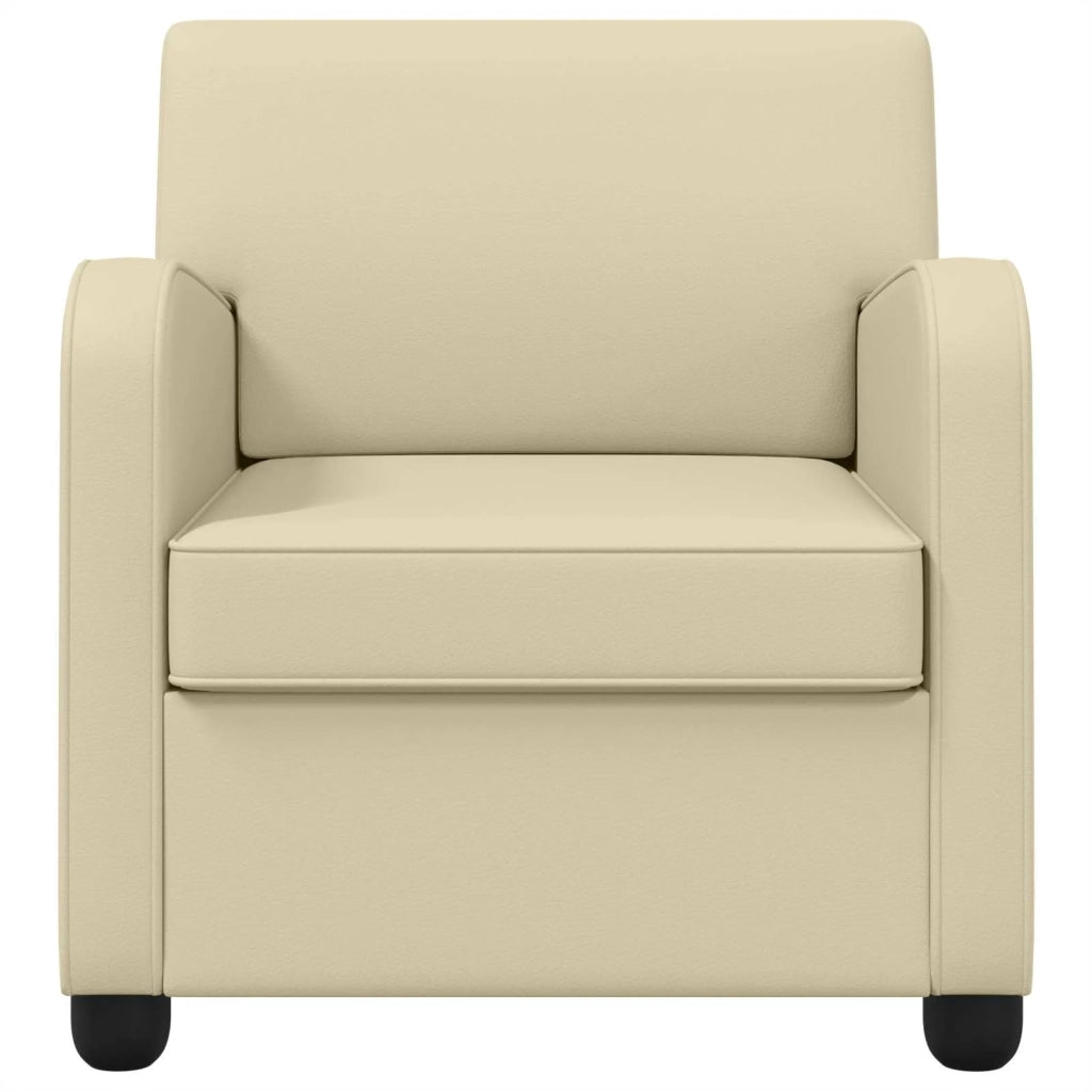 Poltrona Crema Similpelle 42043427