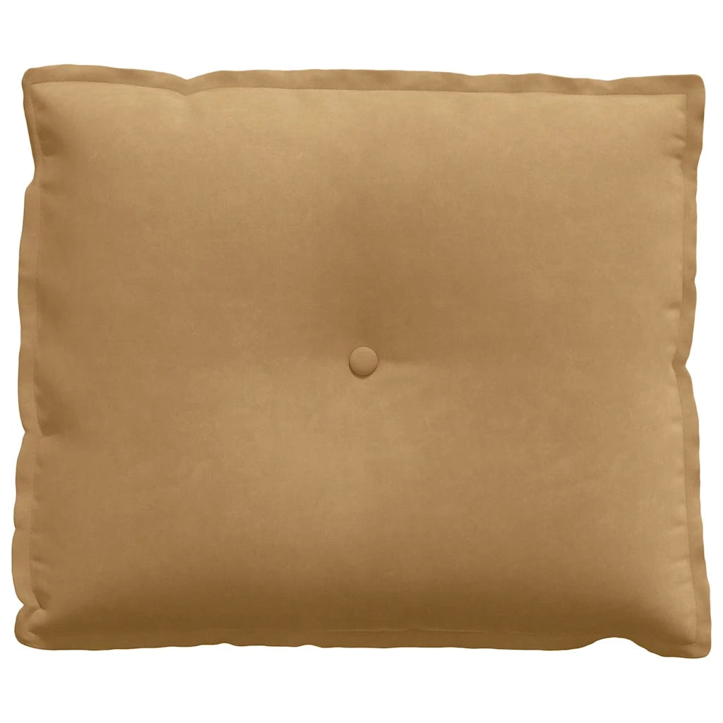 Cuscino per Schiena Marrone 60 x 50 cm Tessuto in Cords 42014683