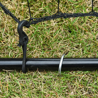 Rete Elastica Rimbalzo da Calcio e Rugby Rimbalzatore Portatile 90x80x140 cm