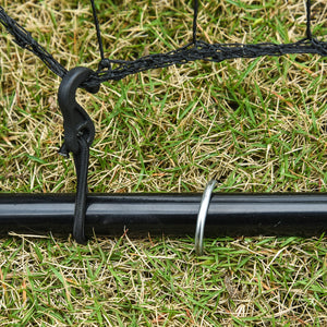 Rete Elastica Rimbalzo da Calcio e Rugby Rimbalzatore Portatile 90x80x140 cm