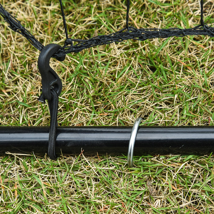 Rete Elastica Rimbalzo da Calcio e Rugby Rimbalzatore Portatile 90x80x140 cm