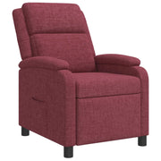 Poltrona reclinabile Rosso Vino Tessuto 42034852