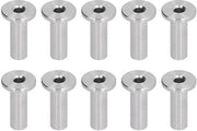 Set di Protezioni in Acciaio Inossidabile per Railing a Cavo - 10 Pezzi - Protezione contro l'Erosione - Utilizzo Decorativo - Acciaio Inossidabile di Classe Marine T316