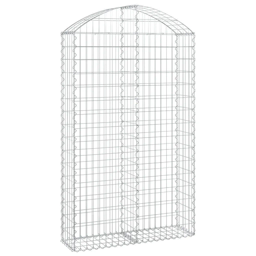 Cesto Gabbione ad Arco 100x30x160/180 cm Ferro Zincatocod mxl 129184
