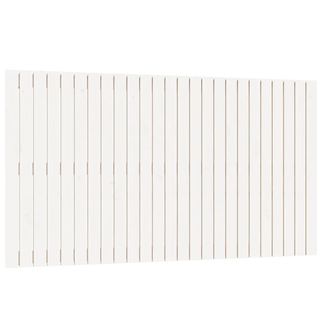 Testiera da Parete Bianca 159,5x3x90 cm Legno Massello di Pinocod mxl 129638
