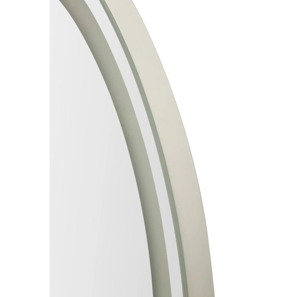Specchio da parete ovale con illuminazione LED integrata 50x160 cm