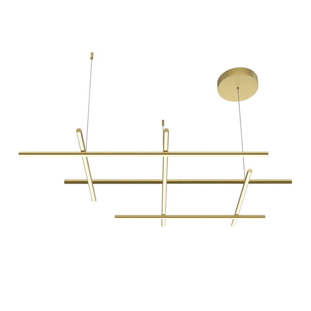 Maytoni Lampadario moderno Radiance 6 luci LED integrato oro alluminio diffusore silicone