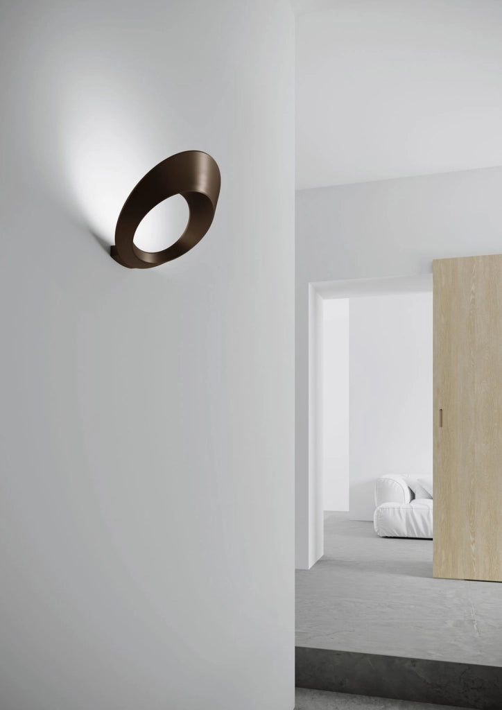 OLO APPLIQUE A PARETE BRONZO SPAZZOLATO A LED 4000K 3515LM 33WIN ALLUMINIO