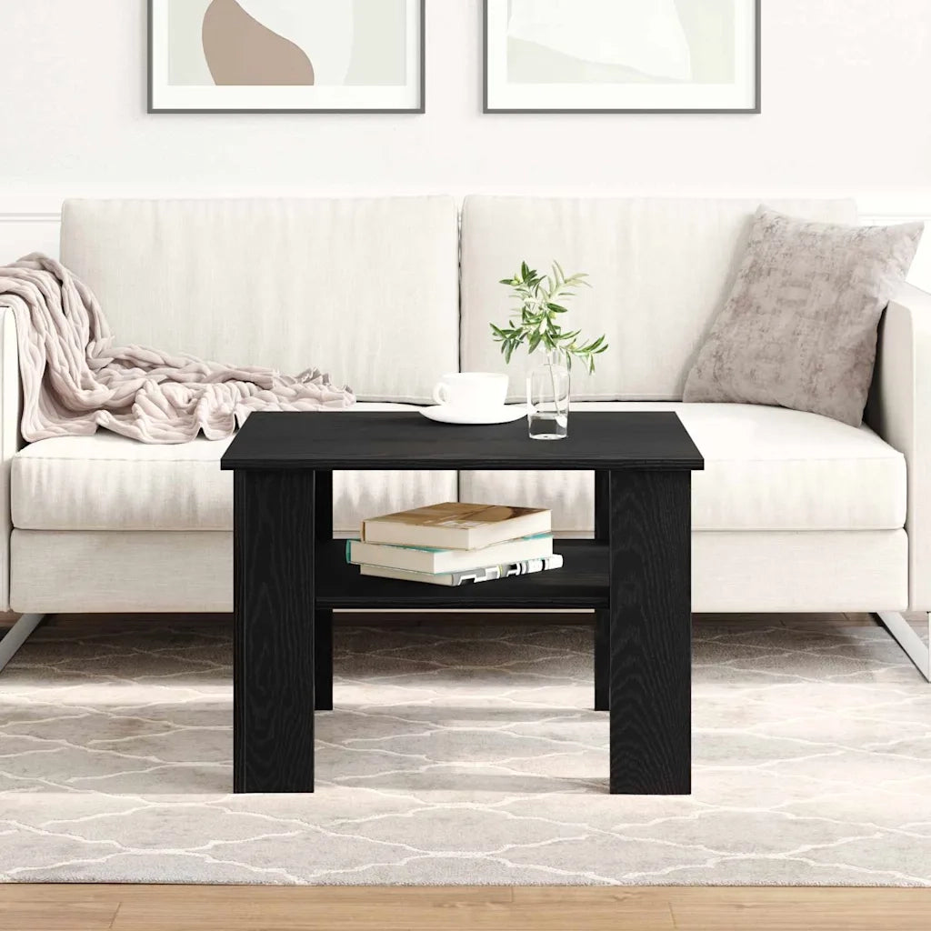Tavolino da salotto | Tavolino da caff¨¨ | Tavolino da Soggiorno Rovere Nero 60 x 60 x 42 cm