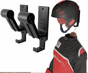 Wandhelmhouder Premium 2 pezzi per elmetti motociclistici e ciclistici - supporto elmetto con gancio per accessori - elmetti sportivi per hockey su prato calcio rugby sci skateboard