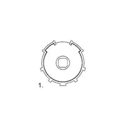 ADATTATORE ZF RULLO ZF 54MM NORTON AUTOMAZIONE AUTOMATISMI ORIGINALE GARANZIA