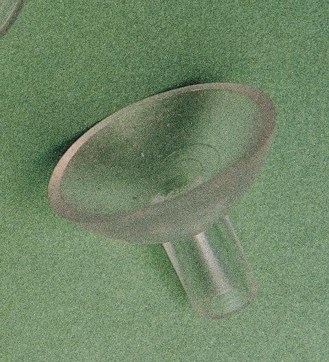 VENTOSA C/GAMBO FORATO D 20 MM TRASPARENTE**- 200,0 pz