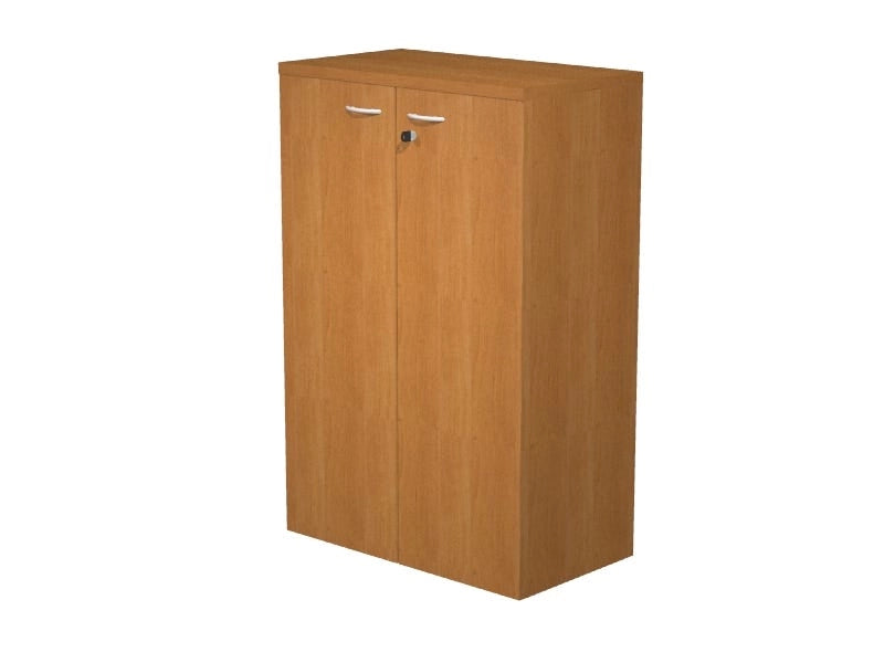 Libreria da ufficio con ante battenti in legno e serratura cm. 80x44x120h