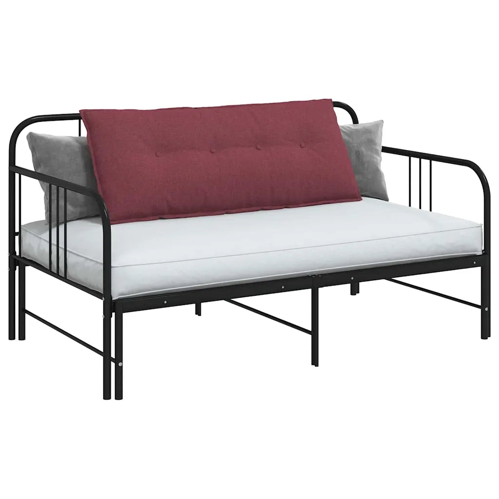 Cuscino per Schiena Rosso Vino 120 x 19 x 50 cm Tessuto 42014790
