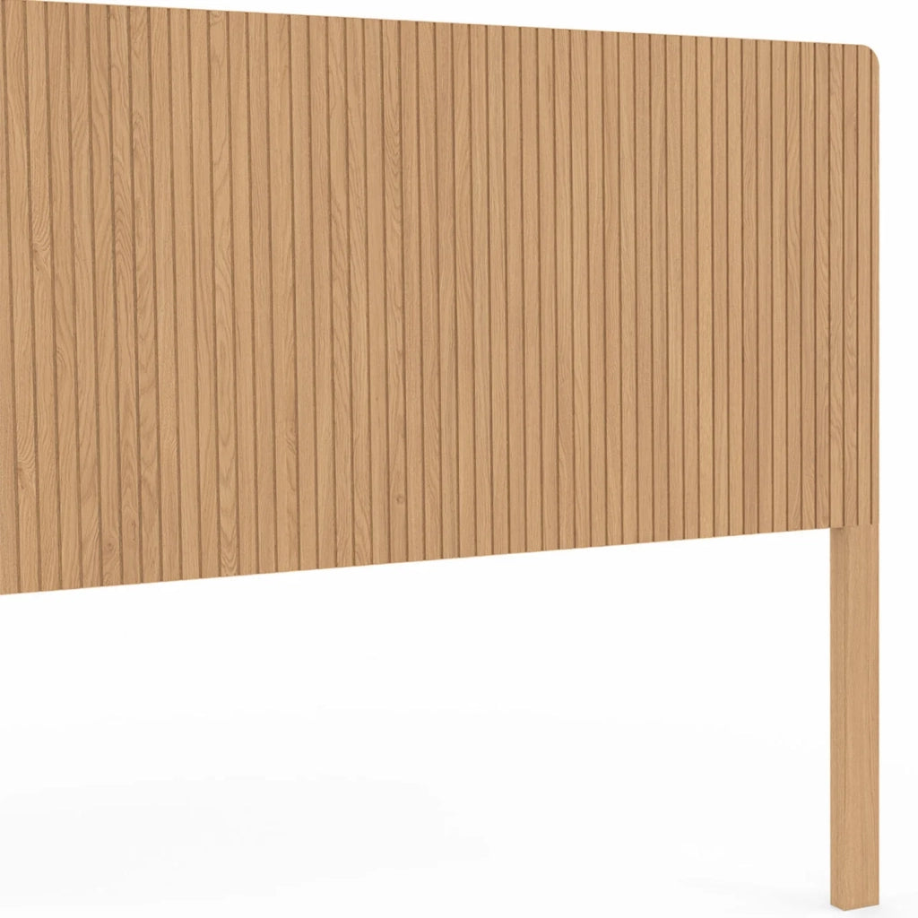 IDMarket - Testiera JULIETTE 160 cm a libera installazione con effetto doghe in legno