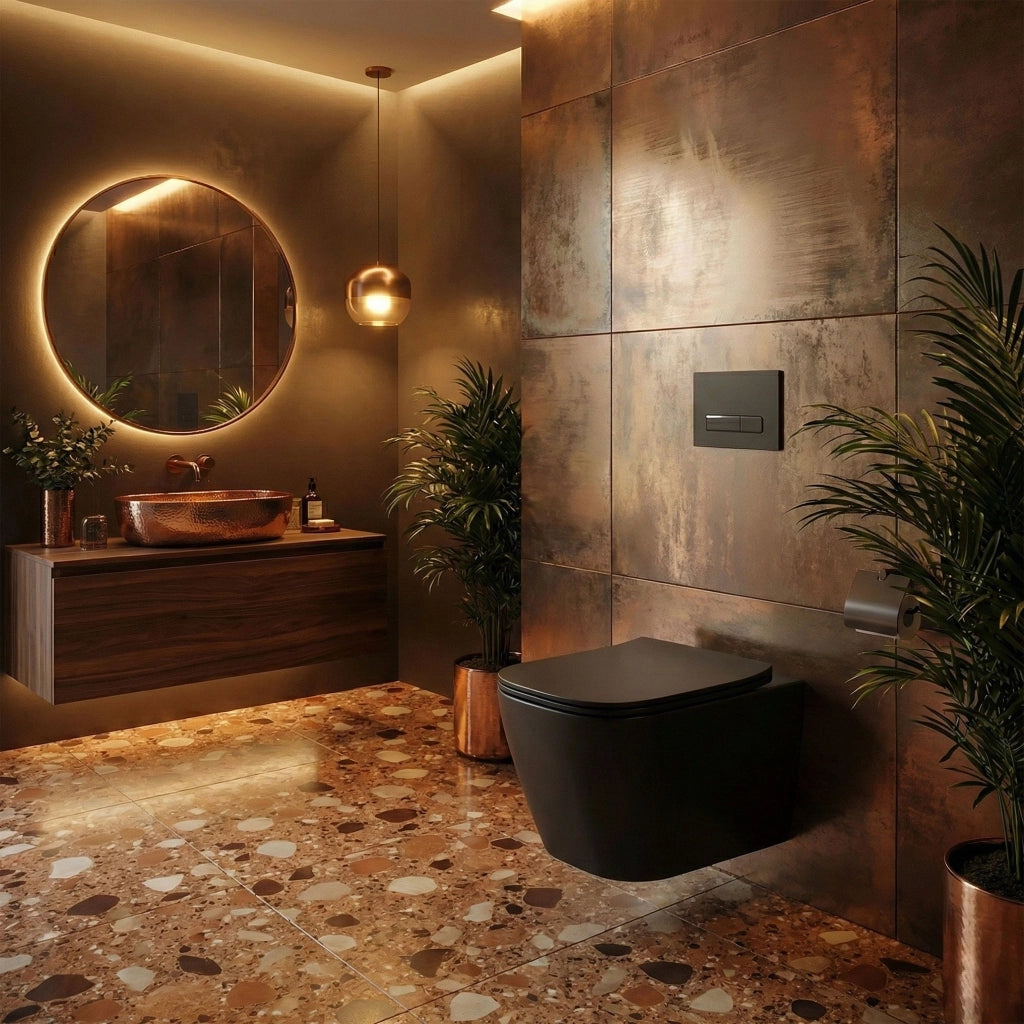 Vaso Wc Sospeso Rea Julio Black Matt