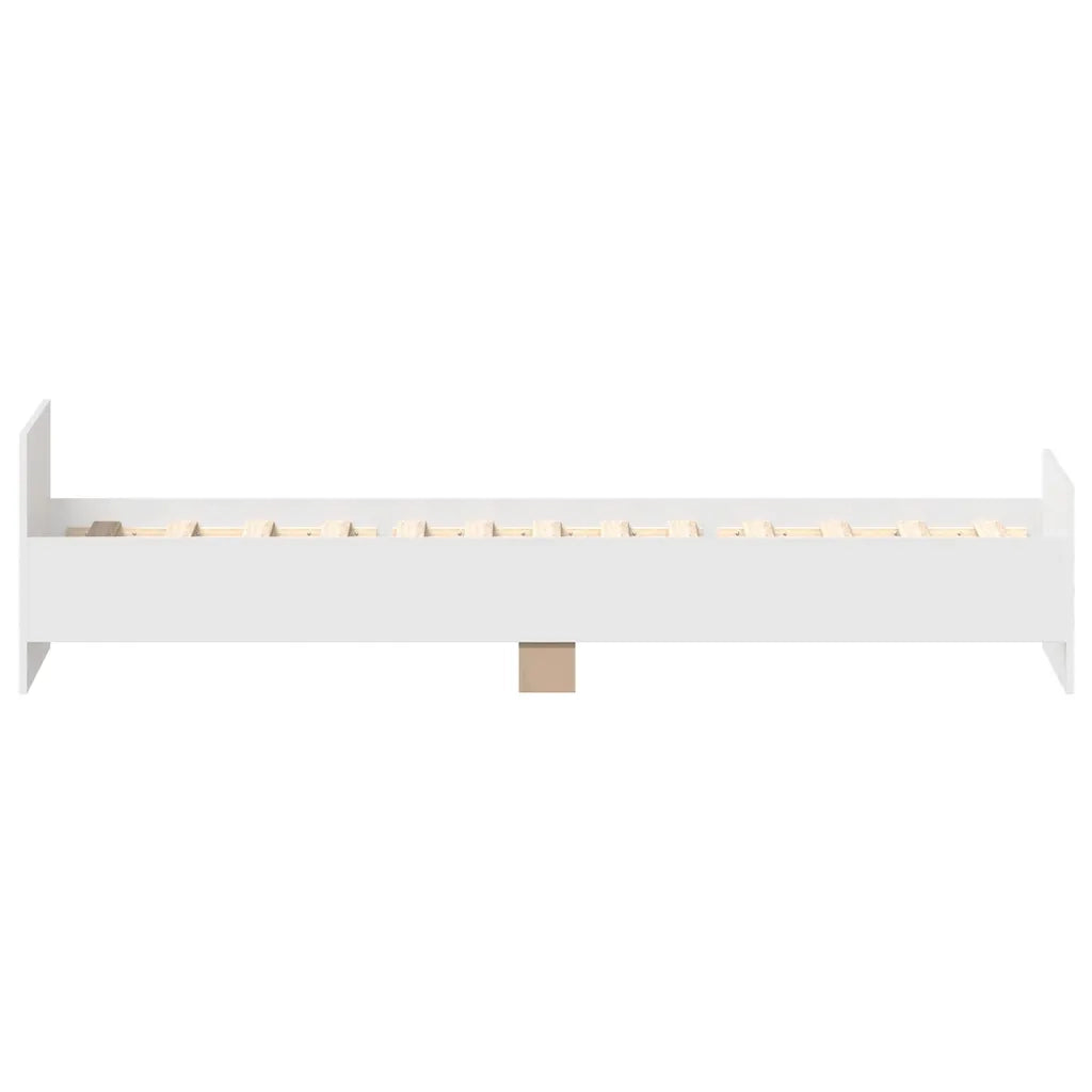 Giroletto-Struttura Letto Bianco 90x190 cm in Legno Multistrato 148823