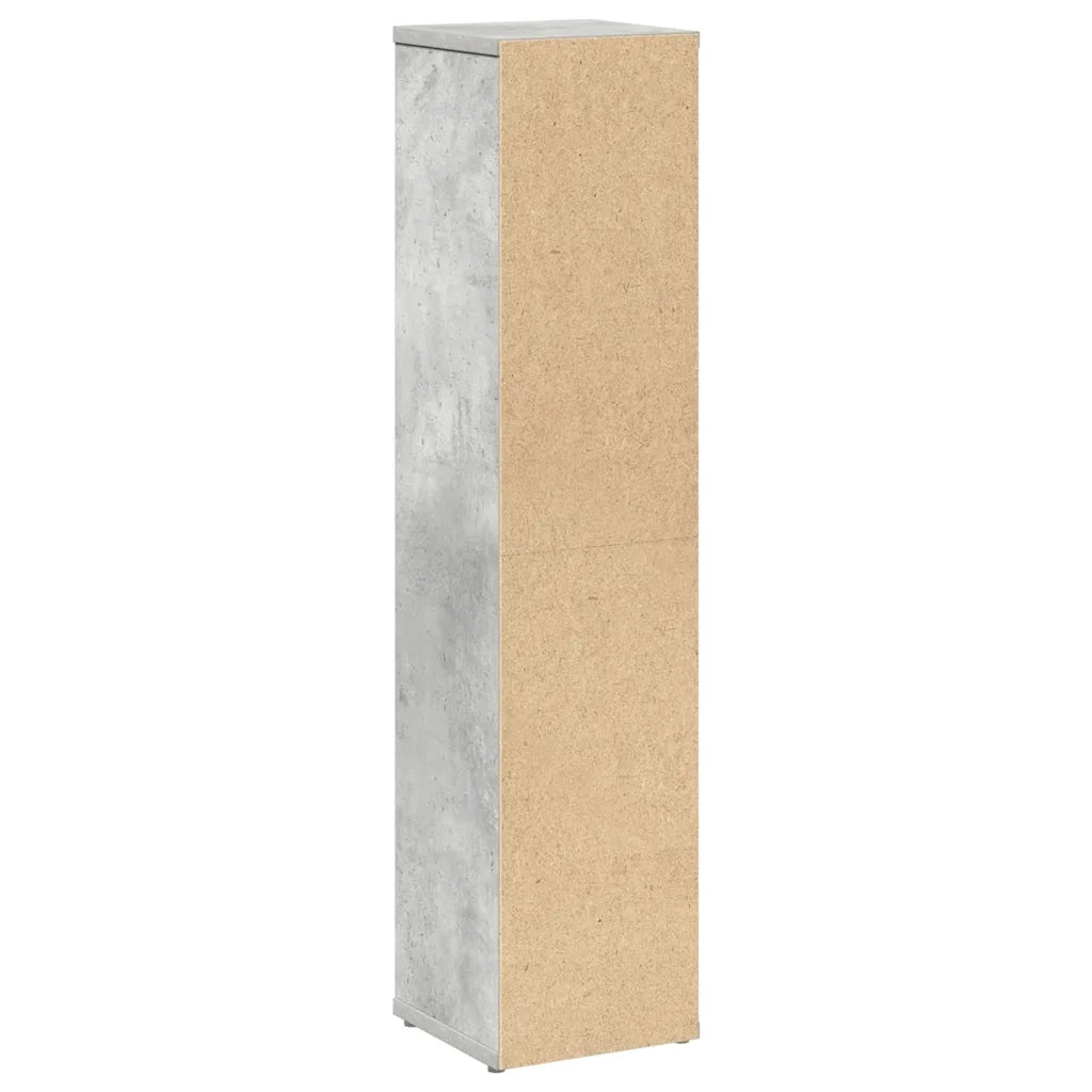 Mobiletto da bagno con portarotolo Grigio cemento 20,5x20x90 cm 858509