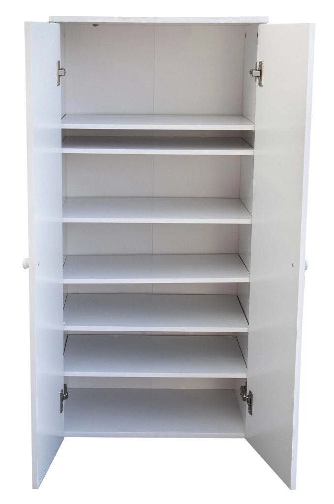 Mobiile 2 Ante 7 Ripiani 55x34x112 cm in PB Bianco