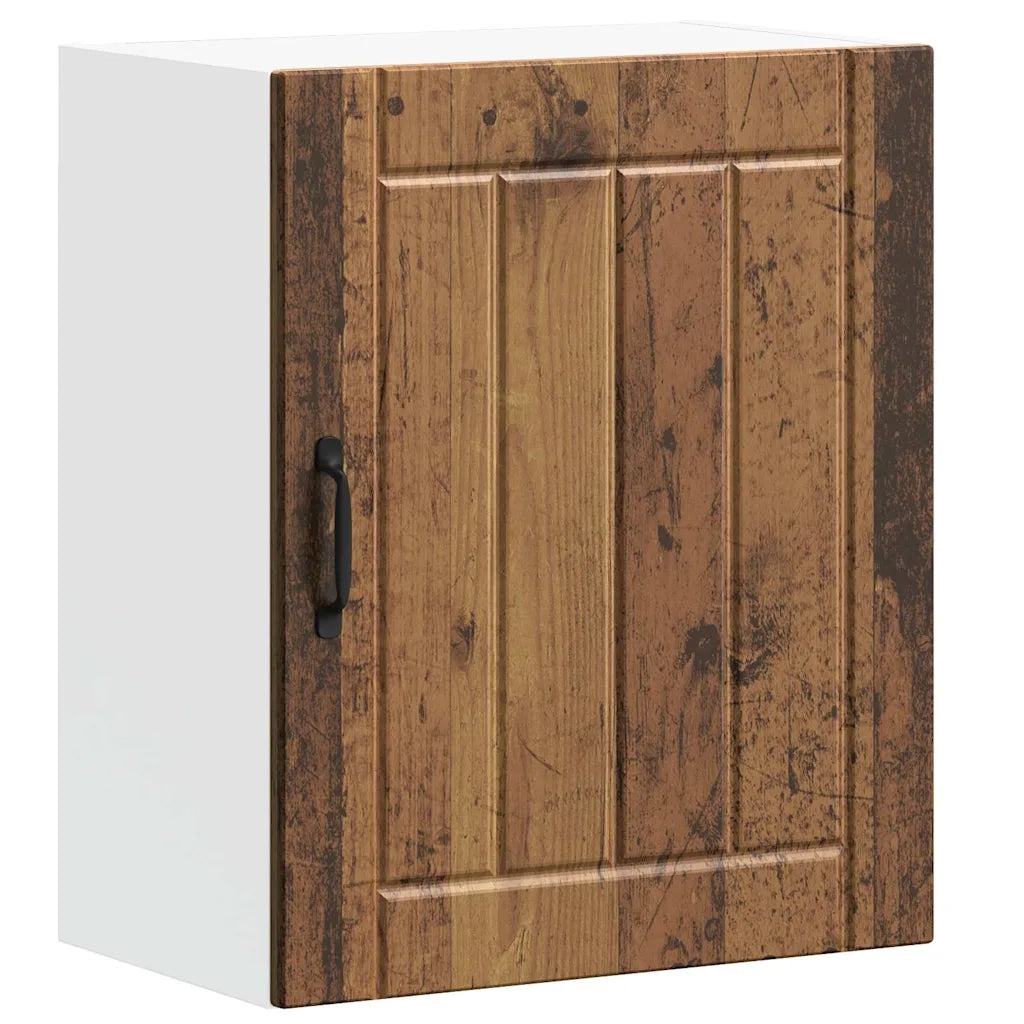 Pensili da cucina 2 pz Lucca in Legno Multistrato Legno Antico 853814
