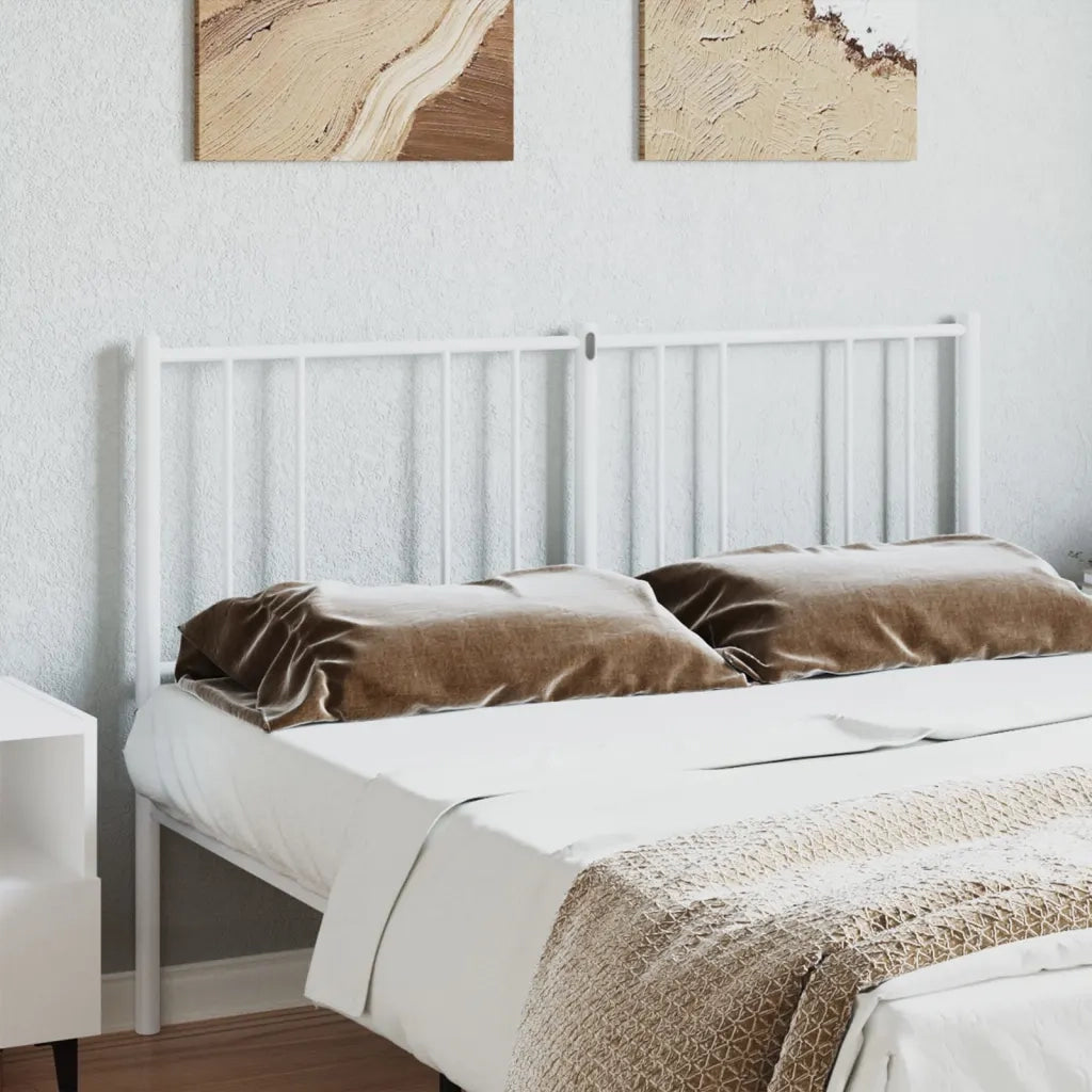 Testiera | Testata di Ricambio in Metallo Bianco 120 cm