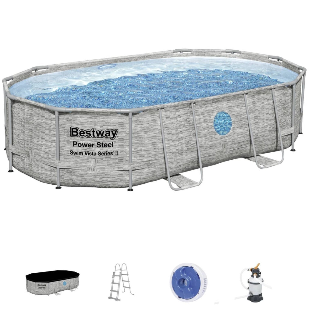 Piscina Bestway PowerSteel Swim ovale Obl√≤