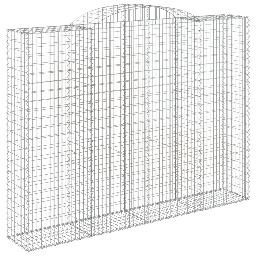 Cesti Gabbioni ad Arco 2 pz 200x50x220/240 cm Ferro Zincato 3146809