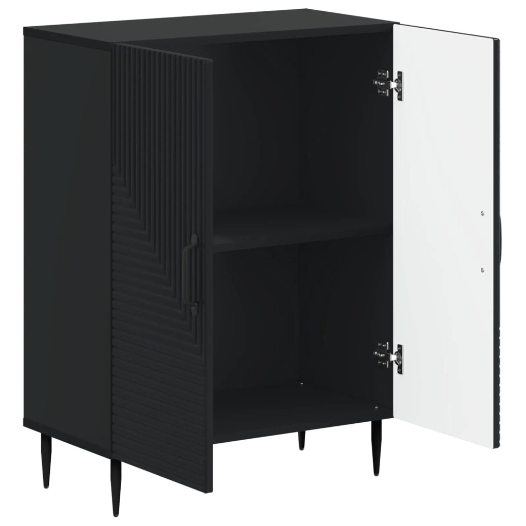 Mobiletto da Bagno HAARLEM Nero 59,5 x 31 x 80 cm 896836