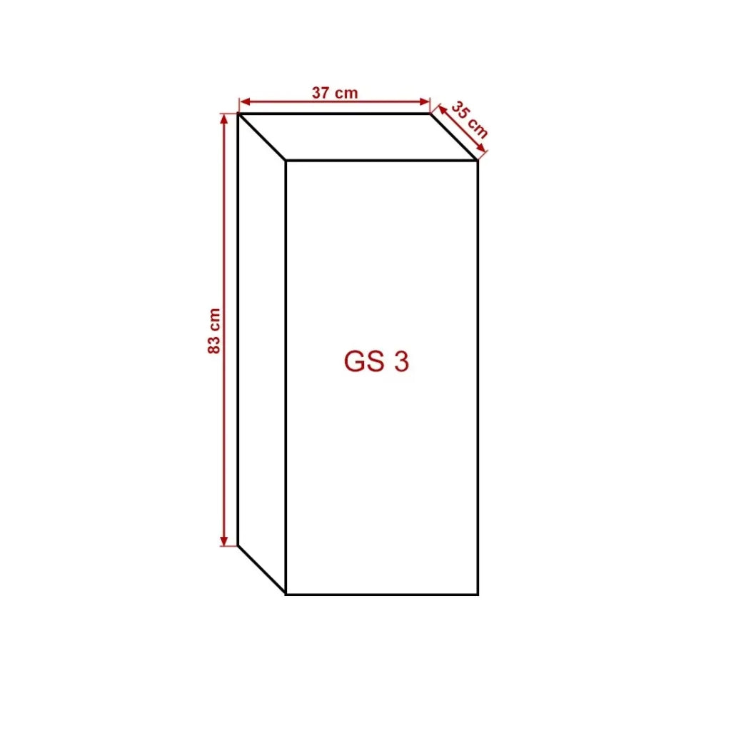 Mobile da soggiorno nero collezione CEPTO, 1 porta, 2 scaffali. Ideale per un piccolo spazio di storage nel soggiorno.