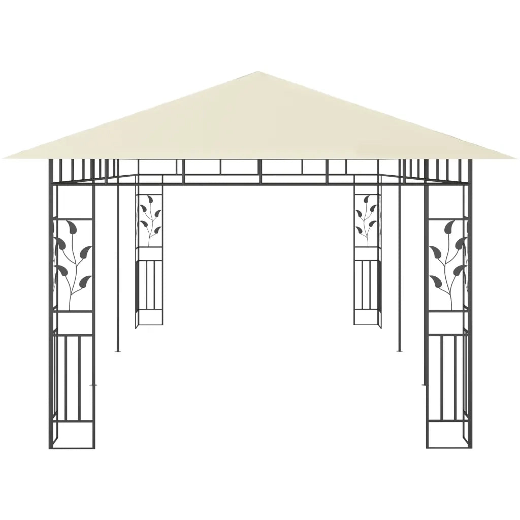 Gazebo con Zanzariera 6x3x2,73 m Crema 47971
