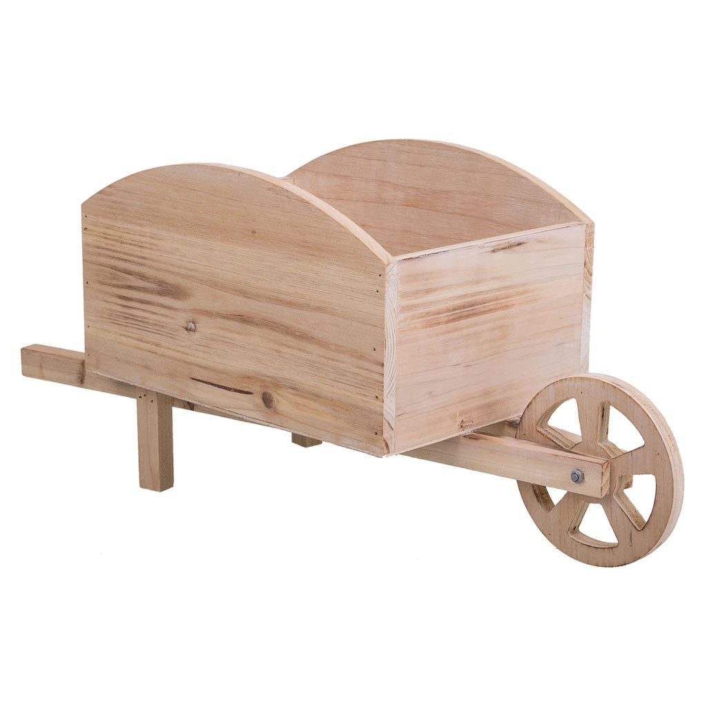 Carrello portafiori in legno marrone 48x19,1x22,4h