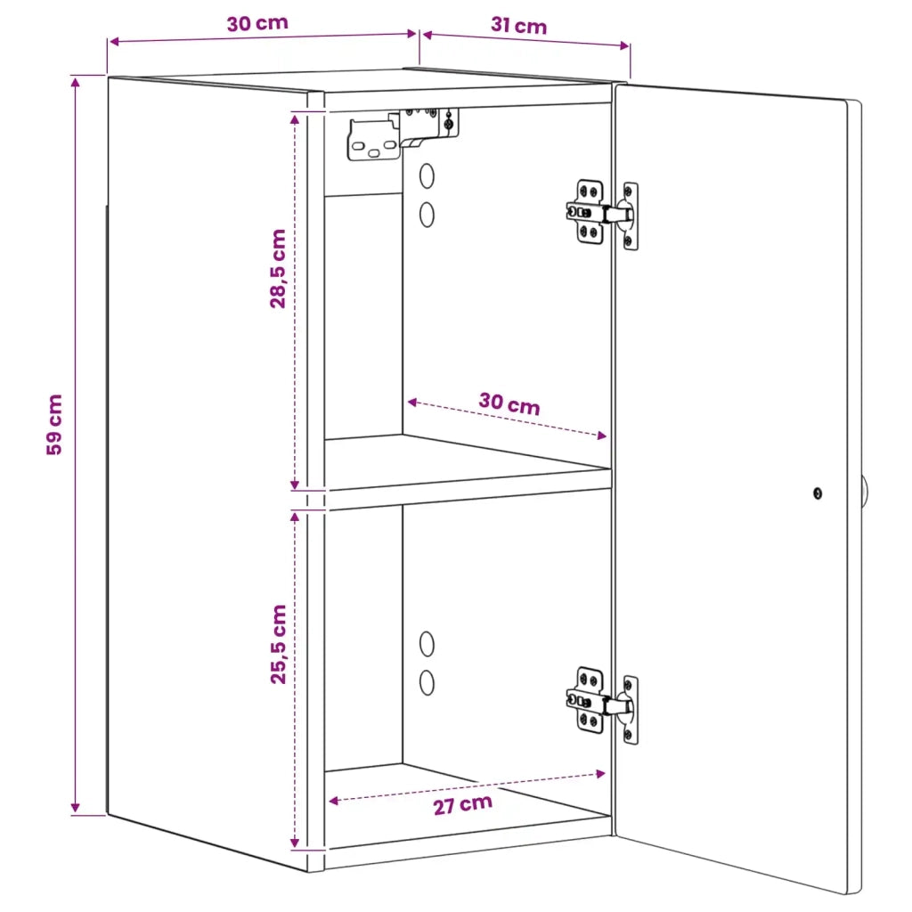 Armadio da bagno a muro BREDA Rovere Artigianale 897474