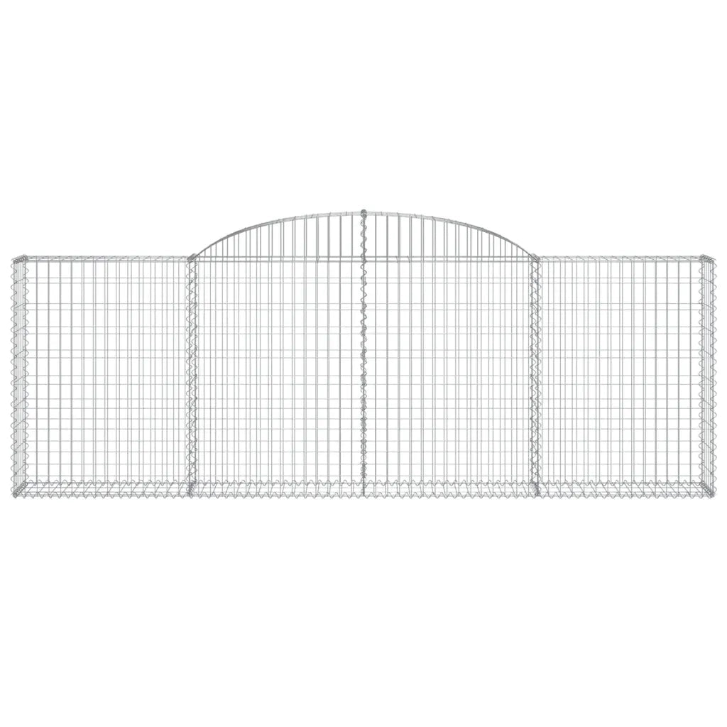 Cesti Gabbioni ad Arco 13 pz 300x30x100/120 cm Ferro Zincato 3146532