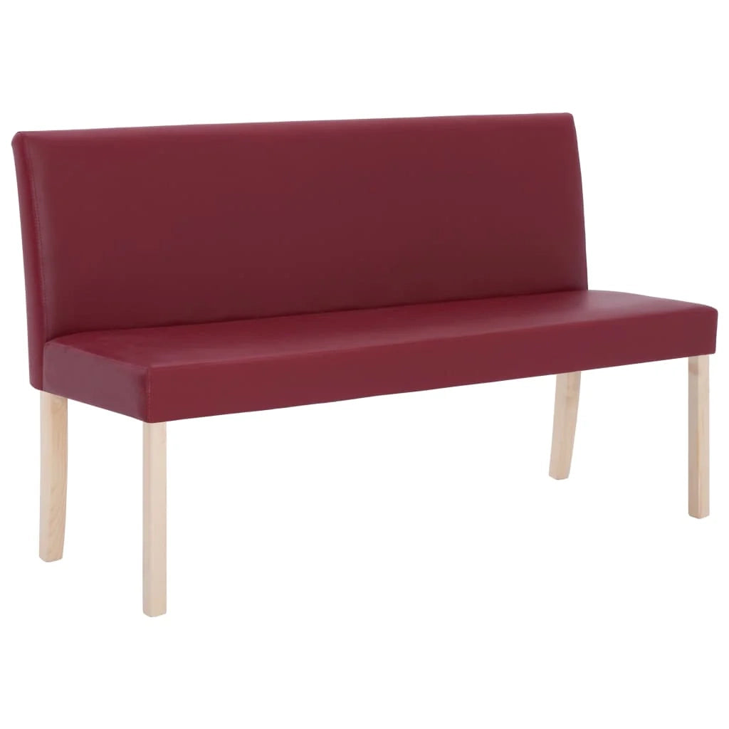 Panca/panca 139,5 cm materiale sintetico rosso bordeaux 02_0010807